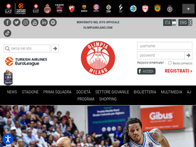 'olimpiamilano.com' screenshot