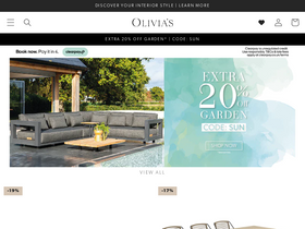 'olivias.com' screenshot