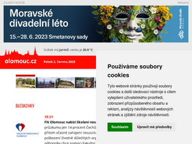 'olomouc.cz' screenshot