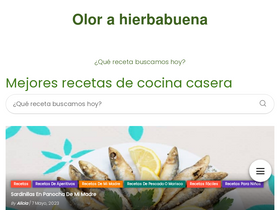'olorahierbabuena.com' screenshot