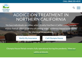 'olympiahouserehab.com' screenshot