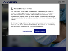 'olympus-europa.com' screenshot