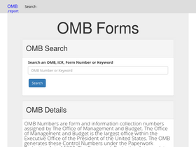 'omb.report' screenshot