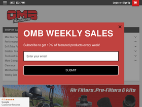 'ombwarehouse.com' screenshot