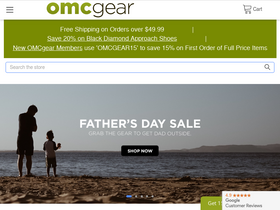 'omcgear.com' screenshot