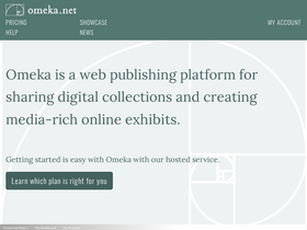 'omeka.net' screenshot