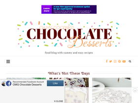 'omgchocolatedesserts.com' screenshot