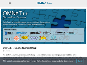 'omnetpp.org' screenshot