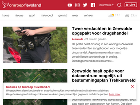'omroepflevoland.nl' screenshot