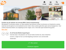 'omroepmax.nl' screenshot