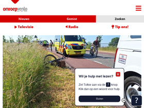 'omroepvenlo.nl' screenshot