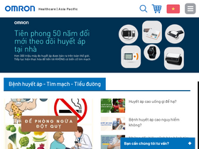 'omron-yte.com.vn' screenshot