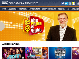'on-camera-audiences.com' screenshot