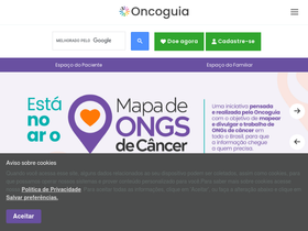 'oncoguia.org.br' screenshot