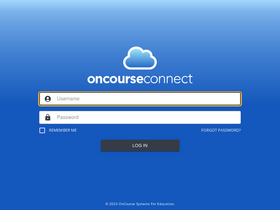 'oncourseconnect.com' screenshot