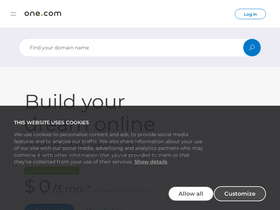 'one.com' screenshot