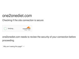 'one2onediet.com' screenshot