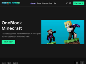 'oneblockmc.com' screenshot