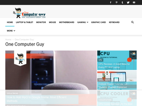 'onecomputerguy.com' screenshot