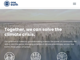 'oneearth.org' screenshot