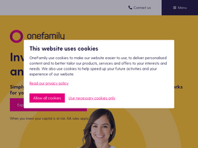 'onefamily.com' screenshot