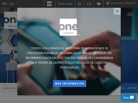 'onehoteles.com' screenshot