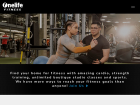 'onelifefitness.com' screenshot