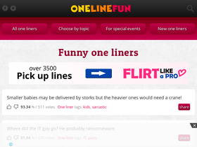'onelinefun.com' screenshot