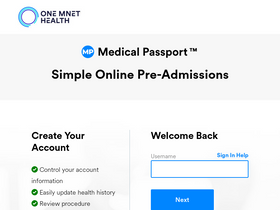 'onemedicalpassport.com' screenshot