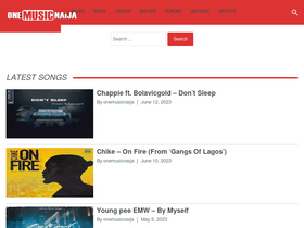 'onemusicnaija.com' screenshot
