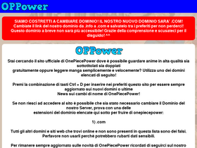 'onepiecepower.info' screenshot