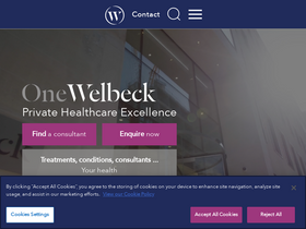 'onewelbeck.com' screenshot