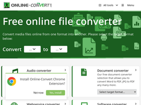 'online-convert.com' screenshot