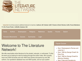 'online-literature.com' screenshot