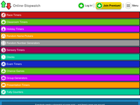 'online-stopwatch.com' screenshot