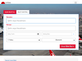 'online-ucak-bileti.com' screenshot