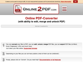 'online2pdf.com' screenshot