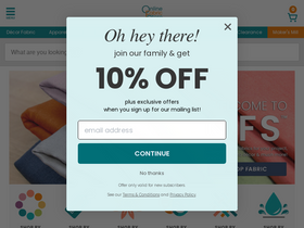 'onlinefabricstore.com' screenshot