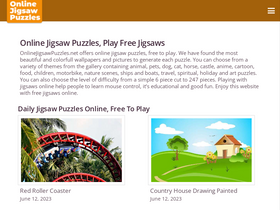 'onlinejigsawpuzzles.net' screenshot