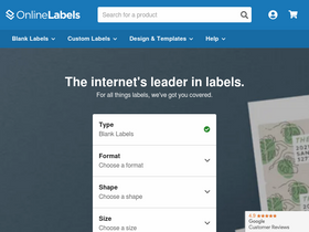 'onlinelabels.com' screenshot