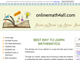 'onlinemath4all.com' screenshot