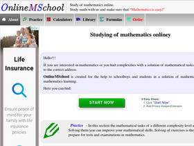 'onlinemschool.com' screenshot