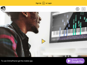 'onlinepianist.com' screenshot