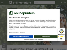 'onlineprinters.de' screenshot
