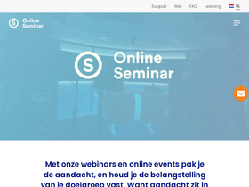 'onlineseminar.nl' screenshot