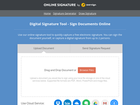 'onlinesignature.com' screenshot