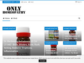 'onlyhomeopathy.com' screenshot