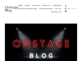 'onstageblog.com' screenshot