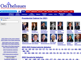'ontheissues.org' screenshot