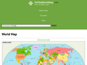 'ontheworldmap.com' screenshot